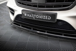 Cup Spoilerlippe Front Ansatz V.2 passend für Mercedes-Benz S AMG-Line W222 Facelift schwarz Hochglanz