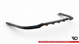 Mittlerer Cup Diffusor Heck Ansatz DTM Look passend für Mercedes-Benz S AMG-Line W222 Facelift schwarz Hochglanz