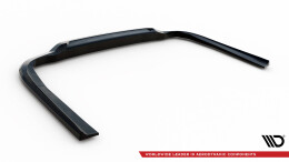 Mittlerer Cup Diffusor Heck Ansatz DTM Look passend für Mercedes-Benz S AMG-Line W222 Facelift schwarz Hochglanz