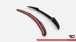 Heck Spoiler Aufsatz Abrisskante passend für Mercedes-Benz C Kombi AMG-Line / 43 AMG S206 schwarz Hochglanz