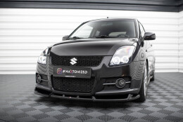 Cup Spoilerlippe Front Ansatz passend für Suzuki Swift Sport Mk4 schwarz Hochglanz