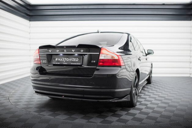 Heck Spoiler Aufsatz Abrisskante 3D passend für Volvo S80 Mk2 schwarz Hochglanz