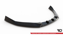 Cup Spoilerlippe Front Ansatz passend für Volvo S80 Mk2 schwarz Hochglanz