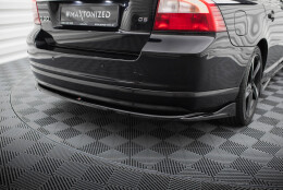 Mittlerer Cup Diffusor Heck Ansatz passend für Volvo S80 Mk2 schwarz Hochglanz