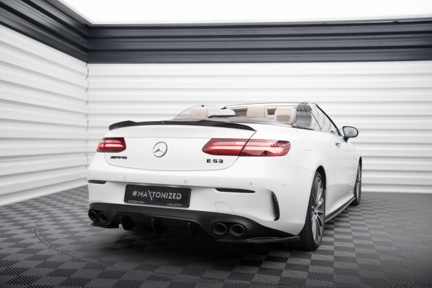 Heck Spoiler Aufsatz Abrisskante passend für Mercedes-Benz E Cabriolet AMG-Line / E53 AMG A238 schwarz Hochglanz