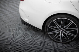 Heck Ansatz Flaps Diffusor für Mercedes-Benz C AMG-Line / 43 AMG W206 schwarz Hochglanz