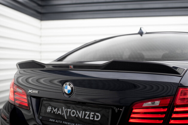 Heck Spoiler Aufsatz Abrisskante für BMW 5er F11 schwarz Hochglanz
