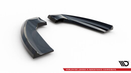 Heck Ansatz Flaps Diffusor passend für Ford Kuga ST-Line Mk2 schwarz Hochglanz