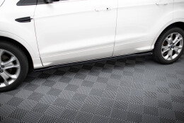 Seitenschweller Ansatz Cup Leisten passend für Ford Kuga ST-Line Mk2 schwarz Hochglanz