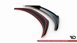 Heck Spoiler Aufsatz Abrisskante passend für Subaru BRZ Mk2 schwarz Hochglanz