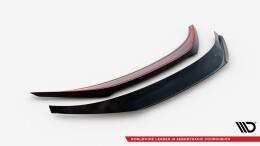 Heck Spoiler Aufsatz Abrisskante passend für Subaru BRZ Mk2 schwarz Hochglanz