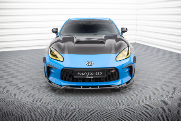 Street+ Spoilerlippe Front Ansatz V.1 passend für Toyota GR86 Mk1 schwarz Hochglanz