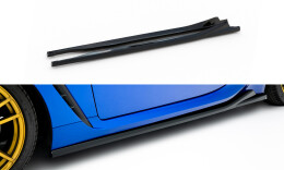 Seitenschweller Ansatz Cup Leisten V.1 passend für Subaru BRZ Mk2 schwarz Hochglanz