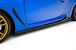 Seitenschweller Ansatz Cup Leisten V.1 passend für Subaru BRZ Mk2 schwarz Hochglanz