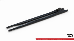 Seitenschweller Ansatz Cup Leisten V.1 passend für Subaru BRZ Mk2 schwarz Hochglanz