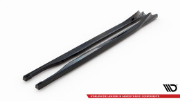 Seitenschweller Ansatz Cup Leisten V.1 passend für Subaru BRZ Mk2 schwarz Hochglanz