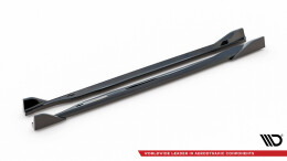 Seitenschweller Ansatz Cup Leisten V.3 für Toyota GR86 Mk1 schwarz Hochglanz