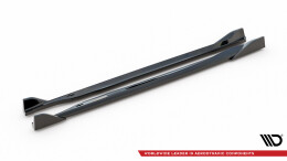 Seitenschweller Ansatz Cup Leisten V.3 passend für Subaru BRZ Mk2 schwarz Hochglanz