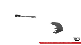 Front Stoßstange Flaps für Toyota GR86 Mk1 schwarz Hochglanz