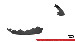 Front Stoßstange Flaps passend für Toyota GR86 Mk1 schwarz Hochglanz