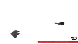 Hintere Seiten Flaps für Subaru BRZ Mk2 schwarz Hochglanz