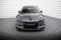 Cup Spoilerlippe Front Ansatz V.1 für Renault Megane GT Mk3 Facelift schwarz Hochglanz