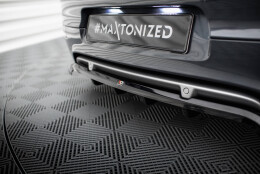 Mittlerer Cup Diffusor Heck Ansatz DTM Look passend für Renault Megane GT MK3 Facelift schwarz Hochglanz