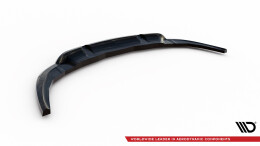 Mittlerer Cup Diffusor Heck Ansatz DTM Look passend für Renault Megane GT MK3 Facelift schwarz Hochglanz