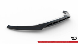 Cup Spoilerlippe Front Ansatz V.1 passend für BMW X6 M-Paket G06 Facelift schwarz Hochglanz