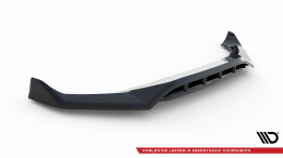 Cup Spoilerlippe Front Ansatz V.2 für BMW X6 M-Paket G06 Facelift schwarz Hochglanz