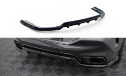 Mittlerer Cup Diffusor Heck Ansatz V.1 passend für BMW X6 M-Paket G06 Facelift schwarz Hochglanz