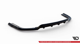 Mittlerer Cup Diffusor Heck Ansatz V.1 passend für BMW X6 M-Paket G06 Facelift schwarz Hochglanz