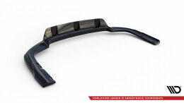 Mittlerer Cup Diffusor Heck Ansatz V.1 passend für BMW X6 M-Paket G06 Facelift schwarz Hochglanz