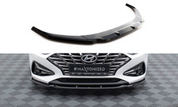 Cup Spoilerlippe Front Ansatz V.1 passend für Hyundai I30 Mk3 Facelift schwarz Hochglanz