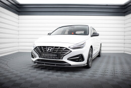 Cup Spoilerlippe Front Ansatz V.1 passend für Hyundai I30 Mk3 Facelift schwarz Hochglanz