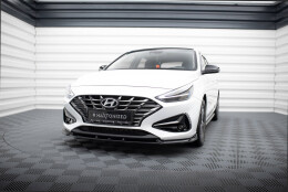 Cup Spoilerlippe Front Ansatz V.2 passend für Hyundai I30 Mk3 Facelift schwarz Hochglanz