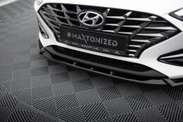 Cup Spoilerlippe Front Ansatz V.2 passend für Hyundai I30 Mk3 Facelift schwarz Hochglanz