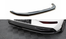 Mittlerer Cup Diffusor Heck Ansatz passend für Hyundai I30 Mk3 Facelift schwarz Hochglanz