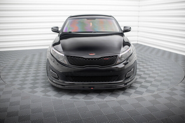 Cup Spoilerlippe Front Ansatz passend für Kia Optima Mk3 schwarz Hochglanz