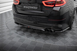 Mittlerer Cup Diffusor DTM Look Heck Ansatz für Kia Optima Mk3 schwarz Hochglanz