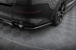 Mittlerer Cup Diffusor Heck Ansatz DTM Look passend für Kia Optima Mk3 schwarz Hochglanz