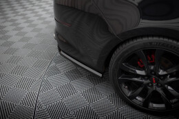 Mittlerer Cup Diffusor Heck Ansatz DTM Look passend für Kia Optima Mk3 schwarz Hochglanz