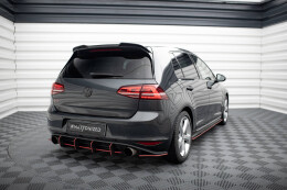 Heck Spoiler Aufsatz Abrisskante 3D für VW Golf R / R-Line / GTI Mk7 schwarz Hochglanz