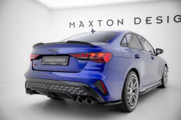 Heck Spoiler Aufsatz Abrisskante 3D für Audi A3 / A3 S-Line / S3 / RS3 Sedan 8Y +FL schwarz Hochglanz