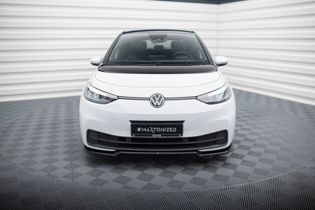 Cup Spoilerlippe Front Ansatz V.1 passend für VW ID.3 Mk1 schwarz Hochglanz