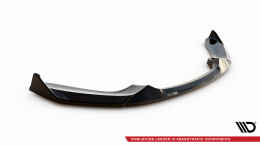 Cup Spoilerlippe Front Ansatz V.4 für BMW 1er M-Paket / M140i F20 Facelift schwarz Hochglanz