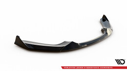 Cup Spoilerlippe Front Ansatz V.4 passend für CSL Look BMW 1er M-Paket / M140i F20 Facelift schwarz Hochglanz