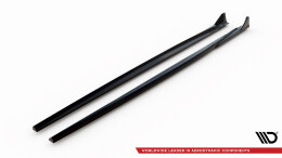 Seitenschweller Ansatz Cup Leisten V.3 passend für CSL Look BMW 1er M-Paket / M140i F20 Facelift schwarz Hochglanz