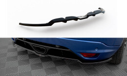 Mittlerer Cup Diffusor Heck Ansatz DTM Look passend für Renault Megane RS Mk3 schwarz Hochglanz