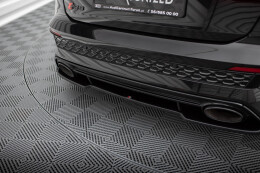 Mittlerer Cup Diffusor Heck Ansatz für Audi RS3 Sportback 8Y schwarz Hochglanz